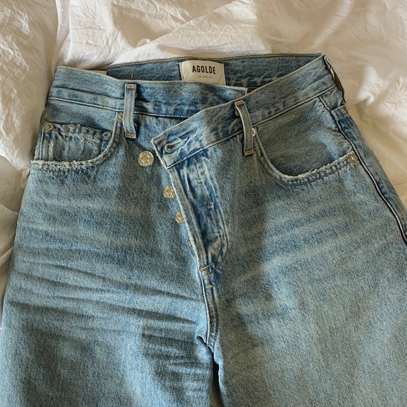 Agolde Oversized Criss Cross Jeans 
